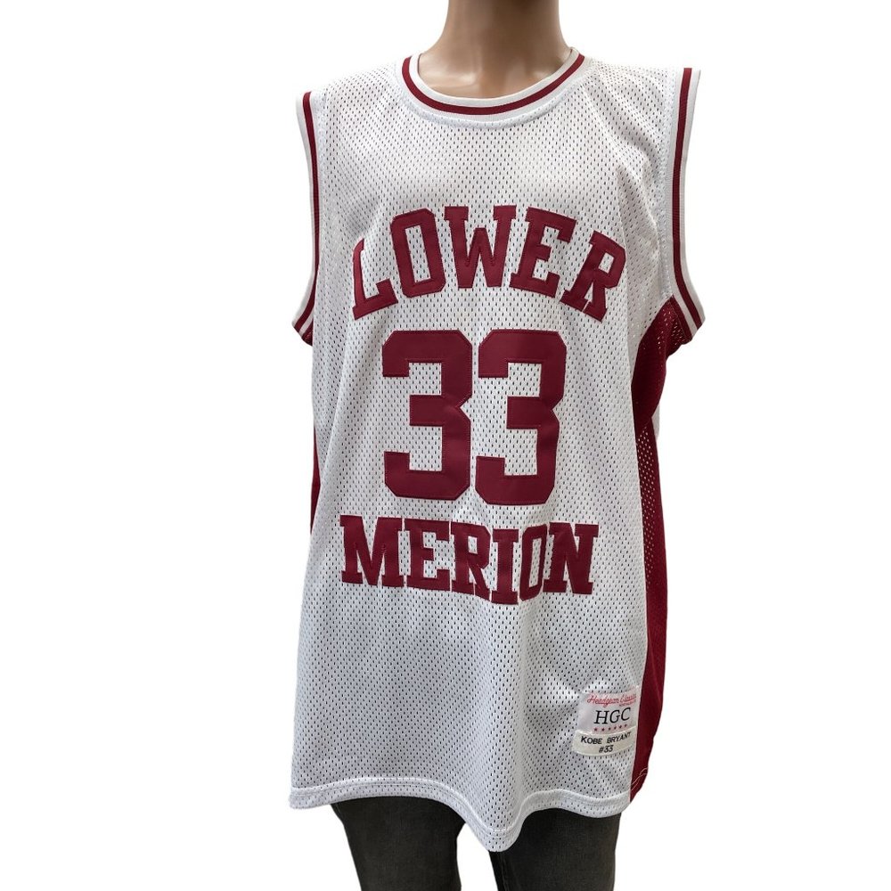 Kobe Bryant Lower Merion Headgear Classics Basketball Jersey Size 2XL  SKU 950